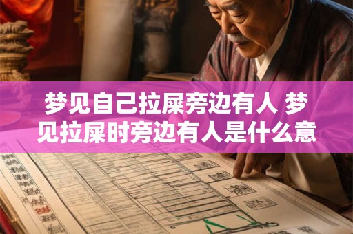 梦见自己拉屎旁边有人 梦见拉屎时旁边有人是什么意思