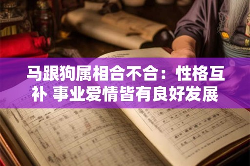 马跟狗属相合不合：性格互补 事业爱情皆有良好发展