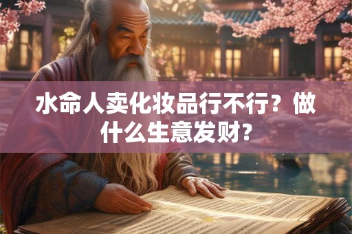 水命人卖化妆品行不行？做什么生意发财？