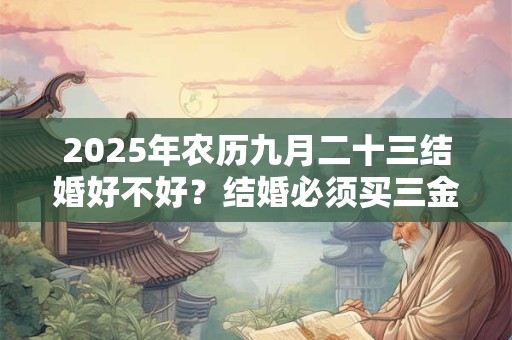 2025年农历九月二十三结婚好不好?结婚必须买三金吗? 2025年农历九月二十三结婚好不好?结婚必须买三金吗?