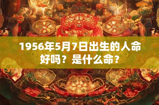 1956年5月7日出生的人命好吗？是什么命？