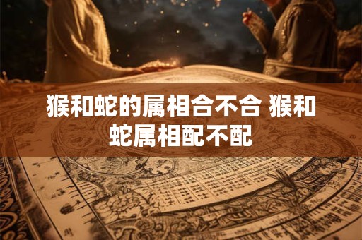 猴和蛇的属相合不合 猴和蛇属相配不配