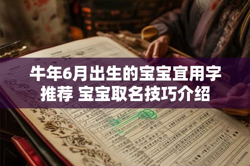 牛年6月出生的宝宝宜用字推荐 宝宝取名技巧介绍 牛年6月出生的宝宝宜用字推荐 宝宝取名技巧介绍