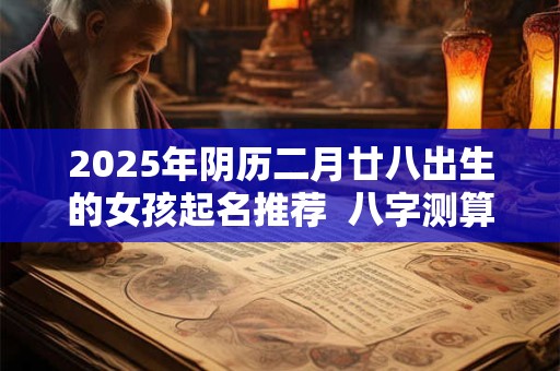 2025年阴历二月廿八出生的女孩起名推荐 八字测算 2025年阴历二月廿八出生的女孩起名推荐 八字测算
