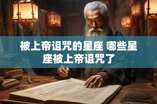 被上帝诅咒的星座 哪些星座被上帝诅咒了