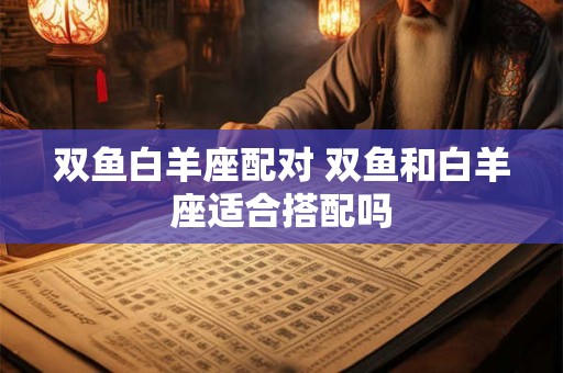 双鱼白羊座配对 双鱼和白羊座适合搭配吗