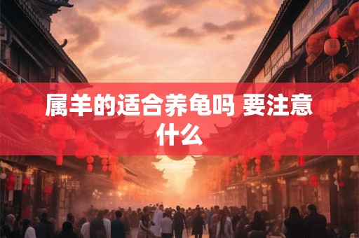 属羊的适合养龟吗 要注意什么