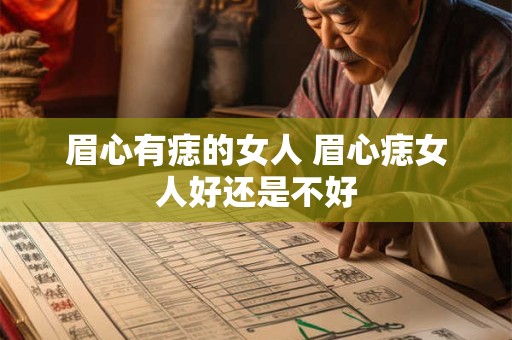 眉心有痣的女人 眉心痣女人好还是不好