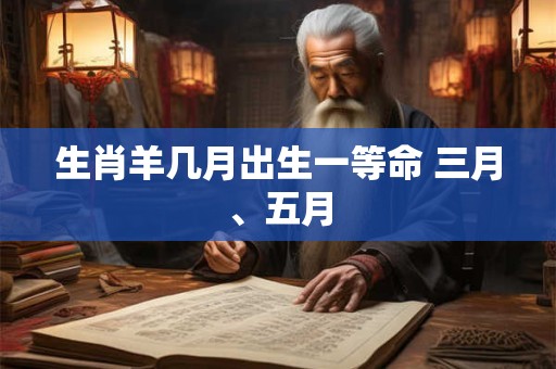 生肖羊几月出生一等命 三月、五月