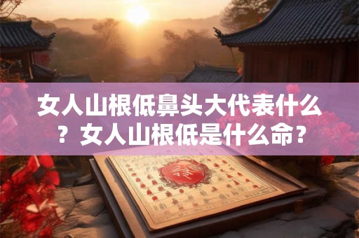 女人山根低鼻头大代表什么？女人山根低是什么命？