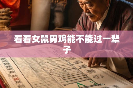 看看女鼠男鸡能不能过一辈子