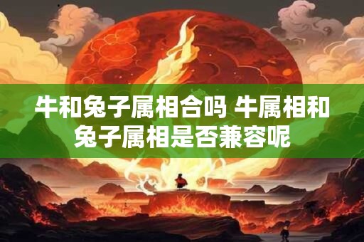 牛和兔子属相合吗 牛属相和兔子属相是否兼容呢