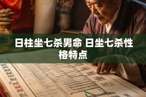 日柱坐七杀男命 日坐七杀性格特点