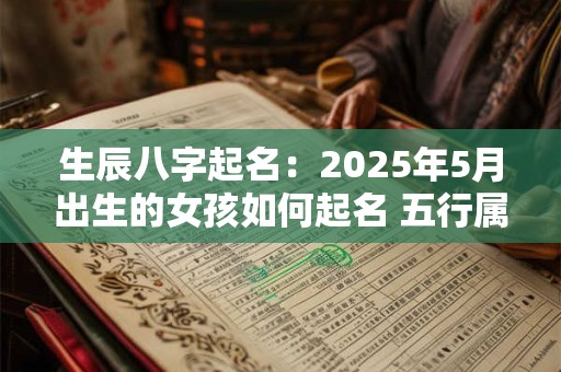 生辰八字起名：2025年5月出生的女孩如何起名 五行属什么
