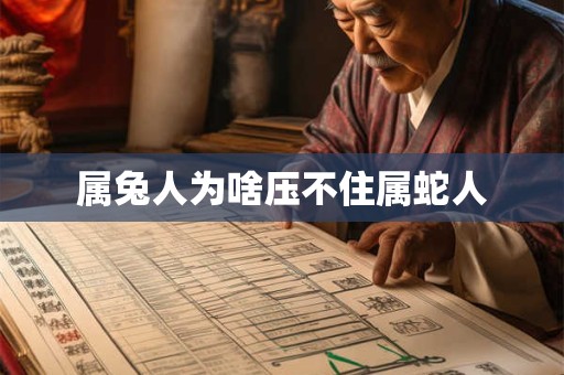 属兔人为啥压不住属蛇人 属兔人为啥压不住属蛇人
