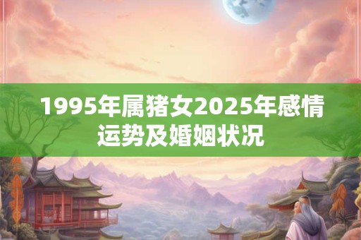 1995年属猪女2025年感情运势及婚姻状况
