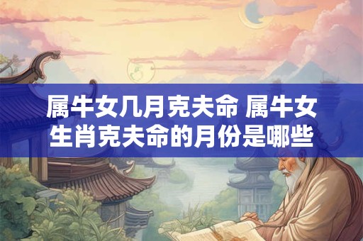 属牛女几月克夫命 属牛女生肖克夫命的月份是哪些