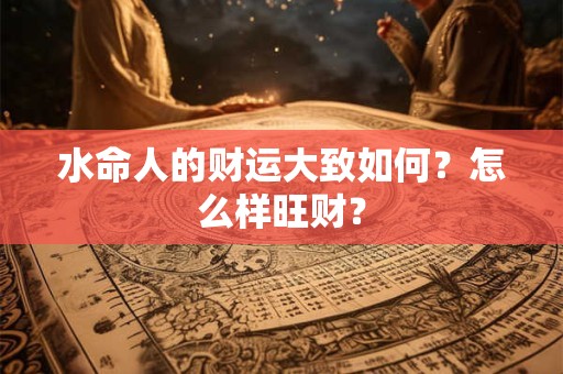 水命人的财运大致如何？怎么样旺财？