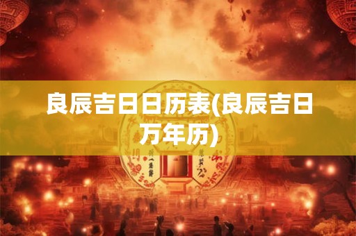 良辰吉日日历表(良辰吉日万年历)
