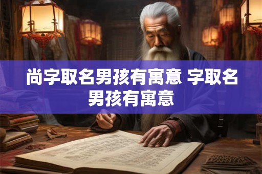 尚字取名男孩有寓意 字取名男孩有寓意