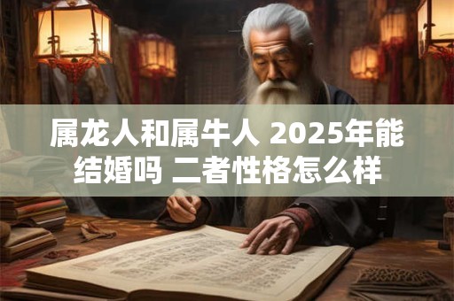 属龙人和属牛人 2025年能结婚吗 二者性格怎么样