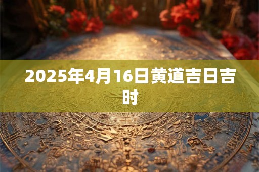 2025年4月16日黄道吉日吉时