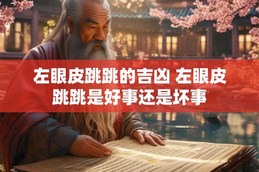 左眼皮跳跳的吉凶 左眼皮跳跳是好事还是坏事