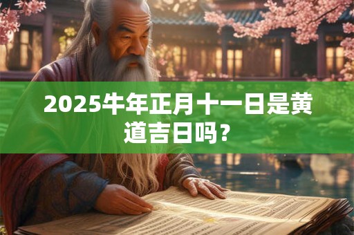 2026牛年正月十一日是黄道吉日吗? 2026牛年正月十一日是黄道吉日吗?