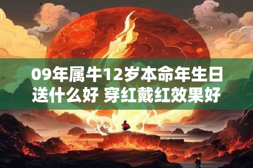09年属牛12岁本命年生日送什么好 穿红戴红效果好