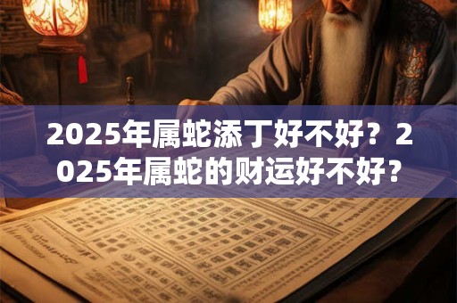 2025年属蛇添丁好不好？2025年属蛇的财运好不好？
