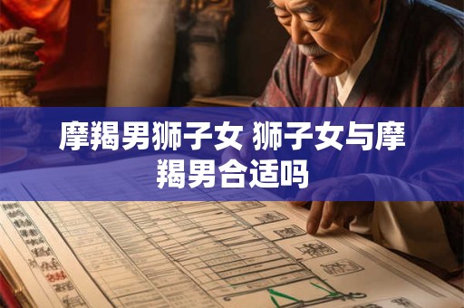 摩羯男狮子女 狮子女与摩羯男合适吗