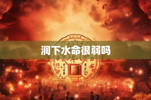 涧下水命很弱吗