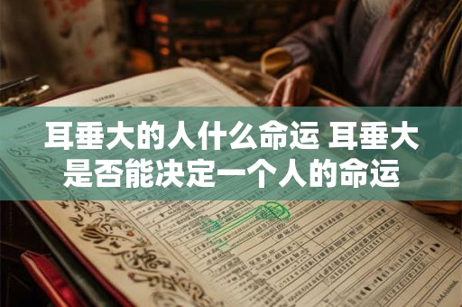 耳垂大的人什么命运 耳垂大是否能决定一个人的命运