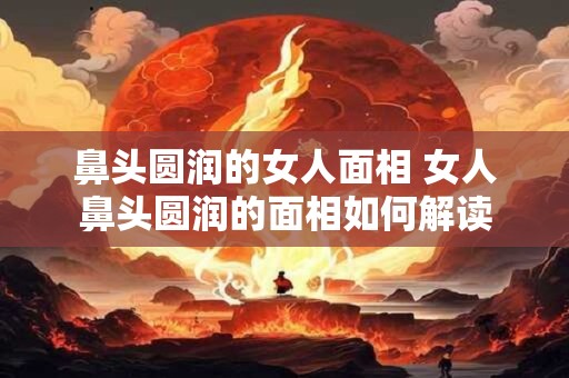 鼻头圆润的女人面相 女人鼻头圆润的面相如何解读