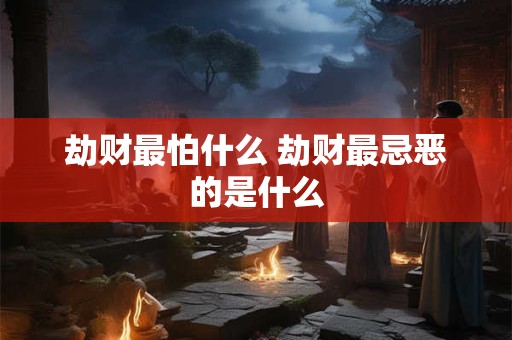 劫财最怕什么 劫财最忌恶的是什么