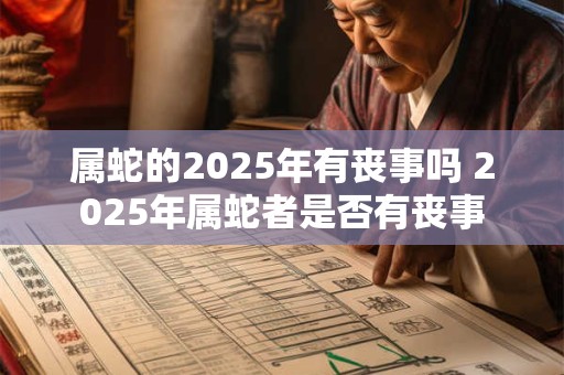 属蛇的2025年有丧事吗 2025年属蛇者是否有丧事
