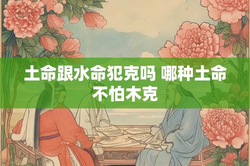 土命跟水命犯克吗 哪种土命不怕木克
