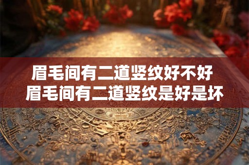 眉毛间有二道竖纹好不好 眉毛间有二道竖纹是好是坏 眉毛间有二道竖纹好不好 眉毛间有二道竖纹是好是坏