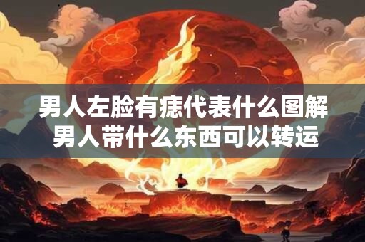 男人左脸有痣代表什么图解 男人带什么东西可以转运招财