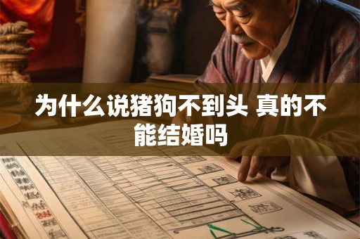为什么说猪狗不到头 真的不能结婚吗