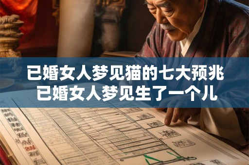 已婚女人梦见猫的七大预兆 已婚女人梦见生了一个儿子