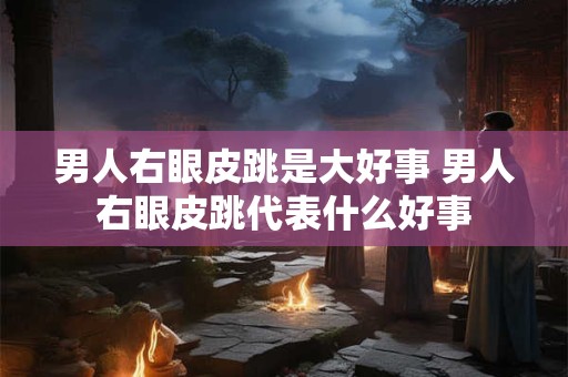 男人右眼皮跳是大好事 男人右眼皮跳代表什么好事