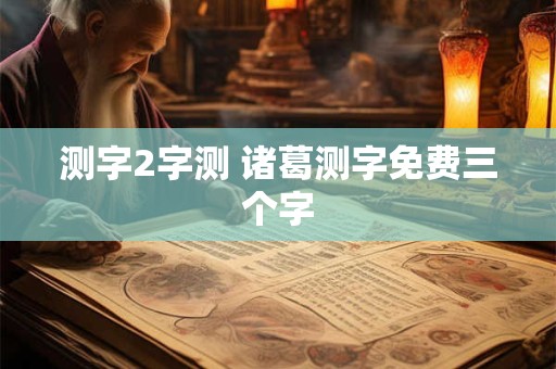 测字2字测 诸葛测字免费三个字 测字2字测 诸葛测字免费三个字
