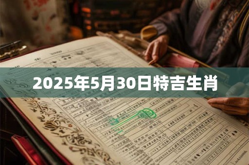2025年5月30日特吉生肖