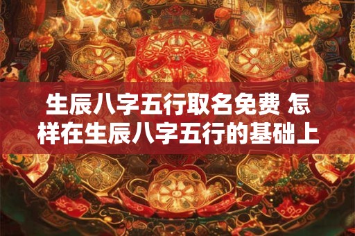 生辰八字五行取名免费 怎样在生辰八字五行的基础上免费取名