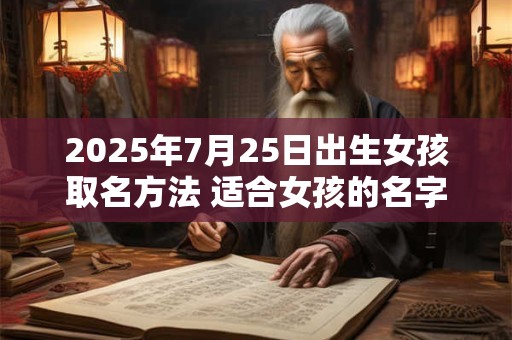 2025年7月25日出生女孩取名方法 适合女孩的名字集锦