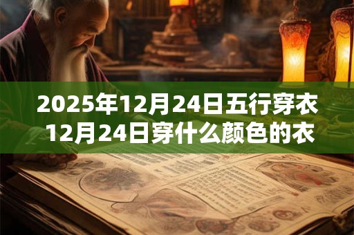 2025年12月24日五行穿衣 12月24日穿什么颜色的衣服最旺运