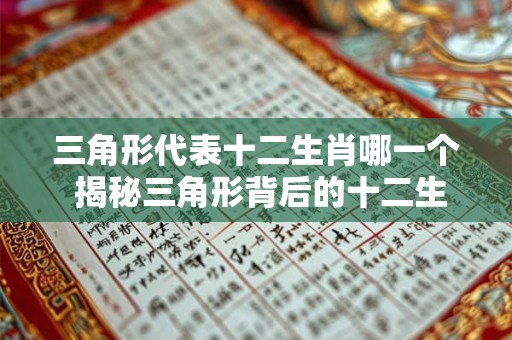 三角形代表十二生肖哪一个 揭秘三角形背后的十二生肖之谜