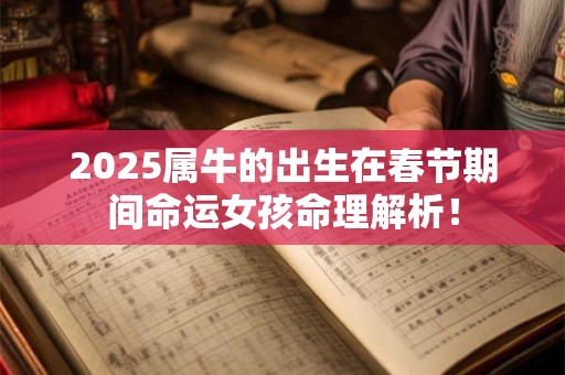 2025属牛的出生在春节期间命运女孩命理解析！