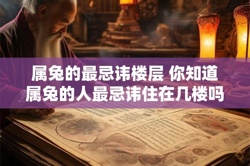 属兔的最忌讳楼层 你知道属兔的人最忌讳住在几楼吗 属兔的最忌讳楼层 你知道属兔的人最忌讳住在几楼吗